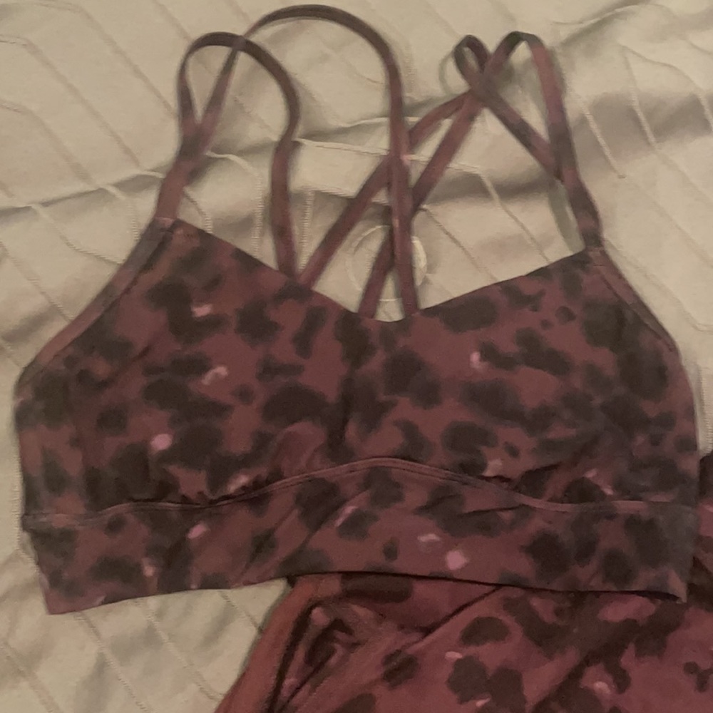 All In Motion work out set purple leopard - Picture 3 of 4